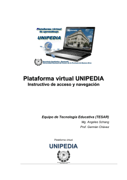 Plataforma virtual U UNIPEDIA Plataforma virtual UNIPEDIA