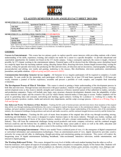 For UT-Austin Students 2015-16 - Moody College of Communication