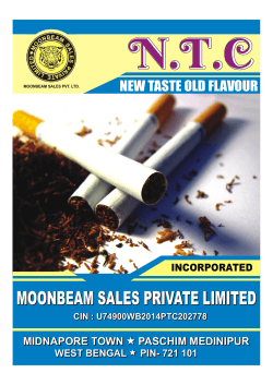 Brochure - moonbeam sales private limited