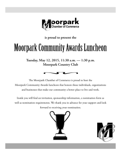 Moorpark Community Awards Luncheon