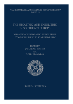 the neolithic and eneolithic in southeast europe