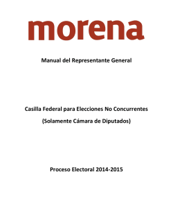 2 Manual RG Casilla Federal - RepresentaciÃ³n de MORENA ante el
