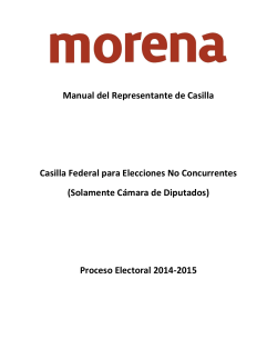 3 Manual RC Casilla Federal - RepresentaciÃ³n de MORENA ante el