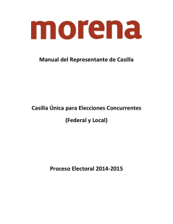 3 Manual RC Casilla Unica - RepresentaciÃ³n de MORENA ante el