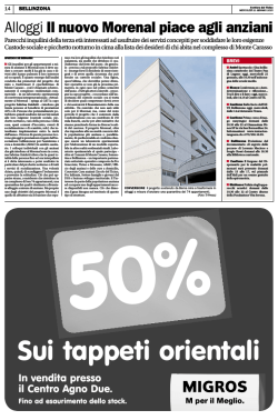 Corriere del Ticino, 21 gennaio 2015