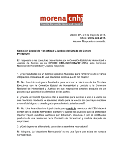 CNHJ-025-2014 Respuesta a consulta CEHJ Sonora
