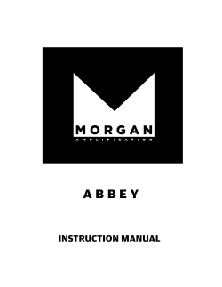 Abbey Instructional Manual
