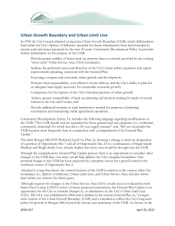 Urban Growth Boundary and Urban Limit Line