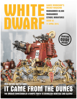 White Dwarf Issue 63 - April 11th, 2015