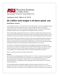 9.1 billion state budget is all about speed, cuts