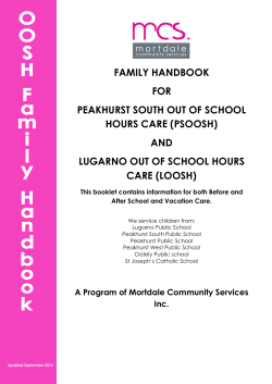 oosh family handbook 2015
