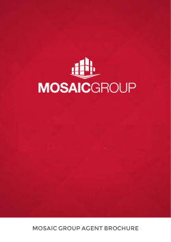 MOSAIC GROUP AGENT BROCHURE - Mosaic Group International