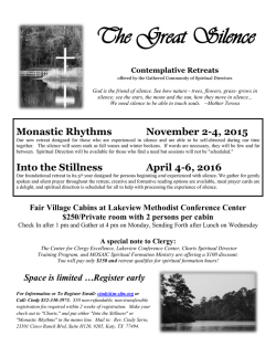 The Great Silence - Mosaic Spiritual Formation Ministry