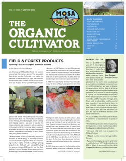 Latest Newsletter - Midwest Organic Services Association