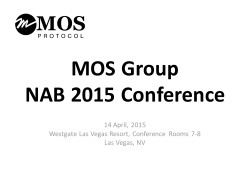 NAB 2015 MOS Meeting Presentation