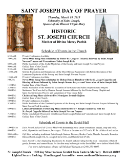 2015 St. Joseph Day of Prayer Flyer