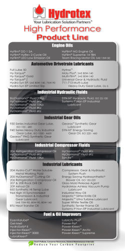 High Performance Product Line