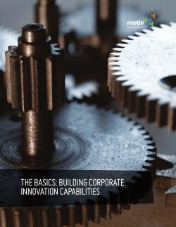 the basics: building corporate innovation capabilities