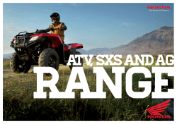 ATV Range - Honda Motorcycles