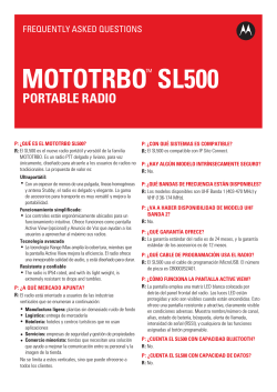 MOTOTRBOâ¢ SL500 - Motorola Solutions Communities