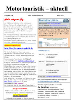 Newsletter - Motortouristik.de