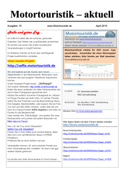 Newsletter - Motortouristik.de