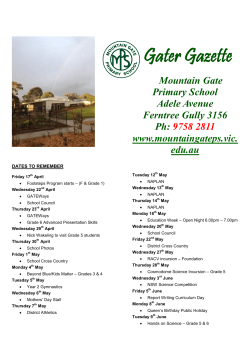 Gater-Gazette-5-2015 - Mountain Gate Primary School