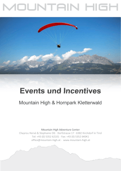 Winter Incentives Mappe