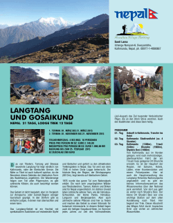 LANGTANG UND GOSAIKUND - Mountain Village Trekking