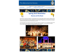 Spring 2015 Newsletter - The Mountbatten School