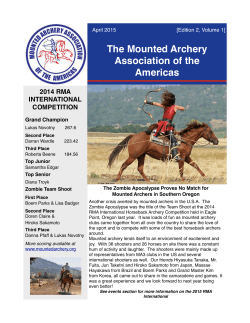 MA3 Newsletter April 2015 - Mounted Archery Association of the