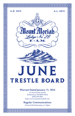 June TresTle Board - Mt. Moriah #28 Home Page