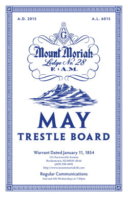 May TresTle Board - Mt. Moriah #28 Home Page