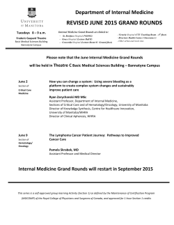 REVISED JUNE 2015 GRAND ROUNDS - College of Pharmacists of