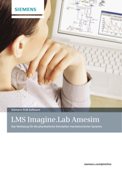 LMS Imagine.Lab Amesim - Siemens PLM Software