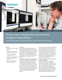 Teamcenter Integration for Mentor Graphics Expedition fact sheet