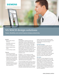 NX Mach Series Design Solutions