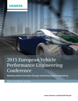 2015 European Vehicle Performance Engineering Conference