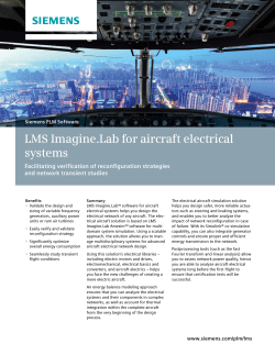 LMS Imagine.Lab for aircraft electrical systems