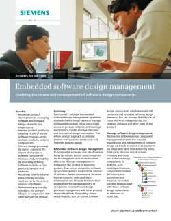 Siemens PLM Teamcenter Embedded Software Design Management