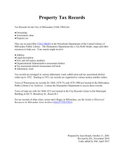 Property Tax Records Worksheet