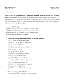 1 M. Prakash Academy Weekly Workout Science Set â IV 6 May â 12