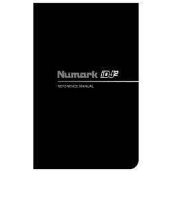 Numark iDJ2 Reference Manual
