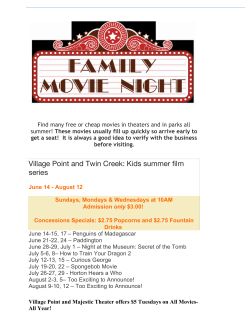 Village Point and Twin Creek: Kids summer film series