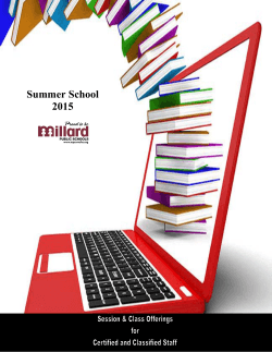 Summer School Booklet