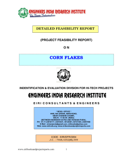 CORN FLAKES - The Madhya Pradesh State Agro Industries