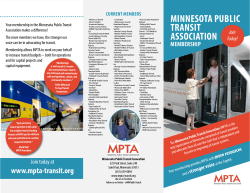 Minnesota Public transit association MeMbersHiP