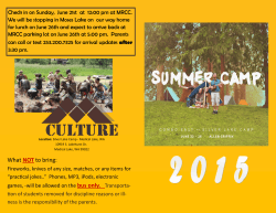 2015 Youth Camp Flyer
