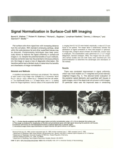 Signal Normalization in Surface-Coil MR Imaging