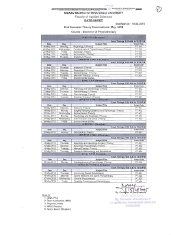 FAS Datesheet May 2015 - Manav Rachna International University